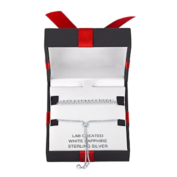 1/10 CT. T.W. Diamond Hoop and Stud Earring Set in Sterling Silver - Picture 2 of 6